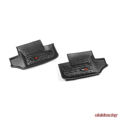 Rugged Ridge All Terrain Floor Liner, Rear Pair, Black; Jeep Wrangler JK 2007-2018 - 12950.02