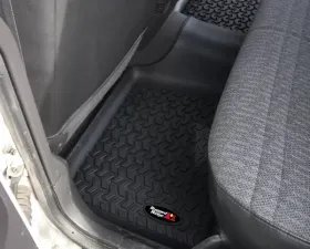 Rugged Ridge All Terrain Floor Liner, Rear, Black; 84-01 Jeep Cherokee XJ Jeep Cherokee 1984-2001