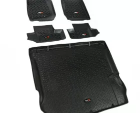Rugged Ridge All Terrain Floor Liner Set, Black; 11-18 Jeep Wrangler JK, 2 Door Jeep Wrangler 2011-2018