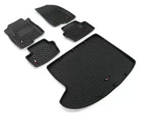 Rugged Ridge All Terrain Floor Liner Set, Black; 07-17 Jeep Compass/Patriot MK Jeep