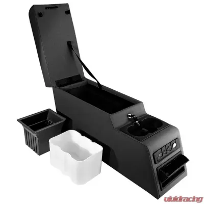 Rugged Ridge Center Console, Ultimate, Locking, Black Denim; 76-95 CJ/Wrangler YJ Jeep - 13102.15