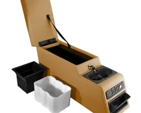 Rugged Ridge Center Console, Ultimate, Locking, Spice; 76-95 Jeep CJ/Wrangler YJ Jeep