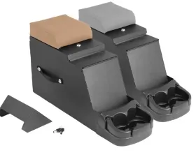 Rugged Ridge Center Console, Stereo Security, Gray; 76-95 Jeep CJ/Wrangler YJ Jeep