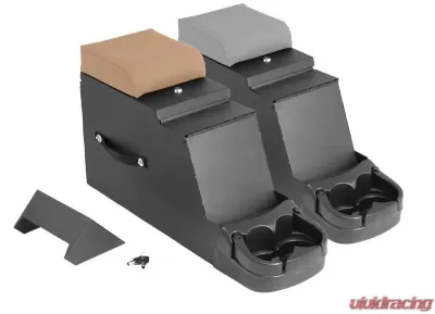 Rugged Ridge Center Console, Stereo Security, Gray; 76-95 Jeep CJ/Wrangler YJ Jeep - 13104.09