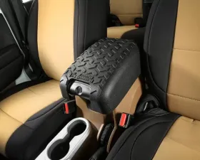 Rugged Ridge Center Console Cover, Black; 11-18 Jeep Wrangler JK Jeep Wrangler 2011-2018