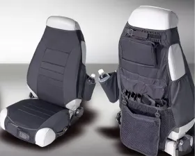 Rugged Ridge Seat Protector Kit, Fabric, Black; 76-06 Jeep CJ/Wrangler YJ/TJ Jeep