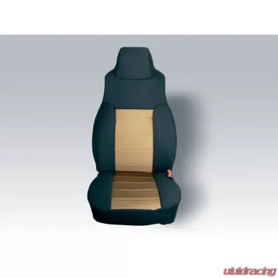 Seat cover, Rugged Ridge, fabric fronts (pair), tan, 03-06 Wrangler Jeep Wrangler 2003-2006 - 13243.04