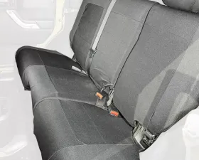 Rugged Ridge Elite Ballistic Seat Cover, Rear, Black; 07-10 Wrangler JKU, 4 Door Jeep Wrangler 2007-2010