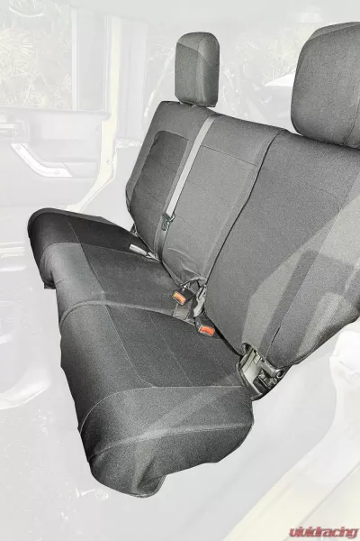 Rugged Ridge Elite Ballistic Seat Cover, Rear, Black; 07-10 Wrangler JKU, 4 Door Jeep Wrangler 2007-2010 - 13266.02