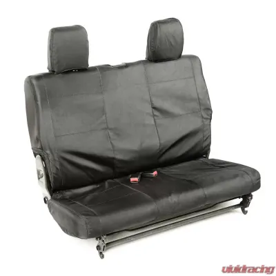 Rugged Ridge Ballistic Seat Cover, Rear, Black; 11-18 Jeep Wrangler JK, 2 Door Jeep Wrangler 2011-2018 - 13266.07