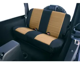 Seat cover, Rugged Ridge, fabric rear, tan, 03-06 Wrangler Jeep Wrangler 2003-2006