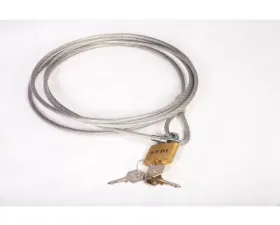 This car cover lock and cable Kit by Rugged Ridge
