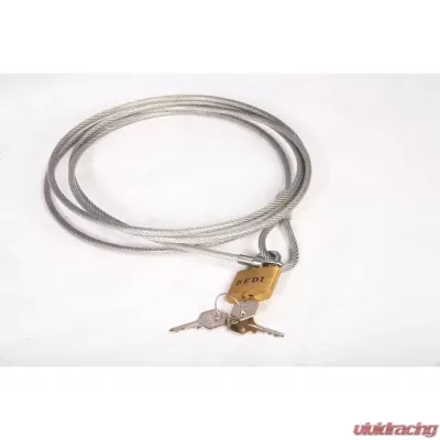 This car cover lock and cable Kit by Rugged Ridge - 13303.01