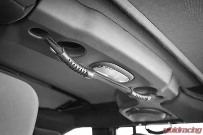 Rugged Ridge Grab Strap, Rear, Dual, Black; 07-18 Jeep Wrangler JKU Jeep Wrangler 2007-2018 - 13305.12