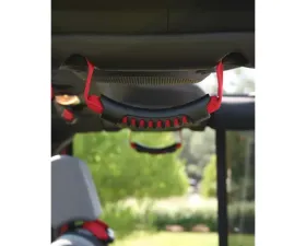 Rugged Ridge Grab Handle Kit, Rear, Red; 07-18 Jeep Wrangler JKU Jeep Wrangler 2007-2018