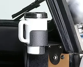Rugged Ridge Cup Holder, Windshield Mounted; 76-95 Jeep CJ/Wrangler YJ Jeep