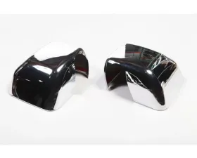 This pair of chrome mirror covers from Rugged Ridge fit 07-18 Jeep Wrangler JK. Jeep Wrangler 2007-2018
