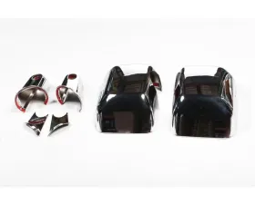 Rugged Ridge Door Mirror Arm Cover Kit, Chrome, 4 Piece; 07-18 Wrangler JK Jeep Wrangler 2007-2018