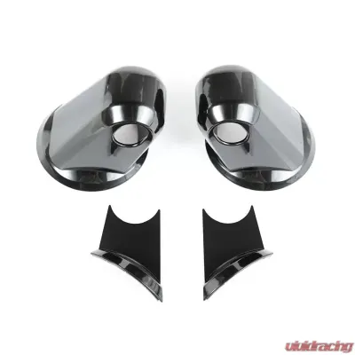 Rugged Ridge Door Mirror Arm Covers, Black, Paintable; 07-18 Jeep Wrangler JK/JKU Jeep Wrangler 2007-2018 - 13311.05