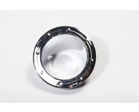 This chrome fuel filler accent trim from Rugged Ridge fits 07-18 Jeep Wrangler. Jeep Wrangler 2007-2018