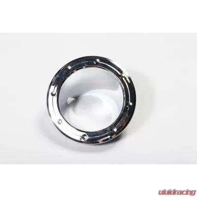 This chrome fuel filler accent trim from Rugged Ridge fits 07-18 Jeep Wrangler. Jeep Wrangler 2007-2018 - 13311.23