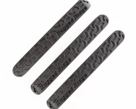 Rugged Ridge Elite Door Handle Inserts, Black Tread; 07-18 JK, 2 Door Jeep Wrangler 2007-2018