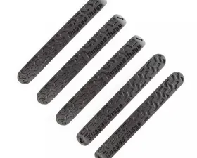Rugged Ridge Elite Door Handle Inserts, Black Tread; 07-18 JK, 4 Door Jeep Wrangler 2007-2018