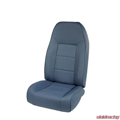 Rugged Ridge Seat, High-Back, Front, No-Recline, Blue; 76-02 Jeep CJ/Wrangler YJ/TJ Jeep - 13401.05
