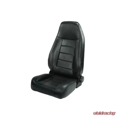 Rugged Ridge Seat, High-Back, Front, Reclinable, Black; 76-02 CJ/Wrangler YJ/TJ Jeep - 13402.01