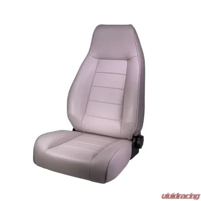 Rugged Ridge Seat, High-Back, Front, Reclinable, Gray; 76-02 Jeep CJ/Wrangler YJ/TJ Jeep - 13402.09