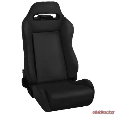 Rugged Ridge Sport Seat, Front, Reclinable, Black Denim; 76-02 CJ/Wrangler YJ/TJ Jeep - 13405.15