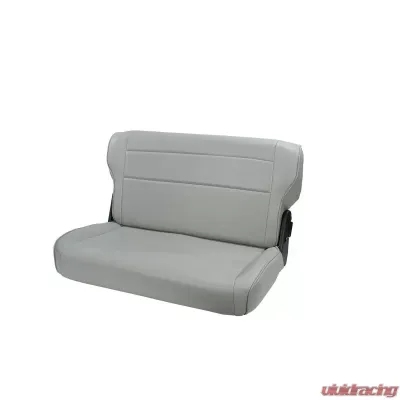 Rugged Ridge Seat, Rear, Fold/Tumble, Gray; 76-95 Jeep CJ/Wrangler YJ Jeep - 13462.09