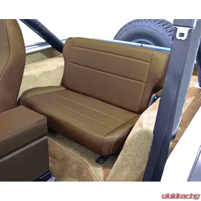 Rugged Ridge Seat, Rear, Fold/Tumble, Spice; 76-95 Jeep CJ/Wrangler YJ Jeep - 13462.37