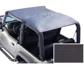 Rugged Ridge Roll Bar Top, Black Denim; 76-91 Jeep CJ7/Wrangler YJ Jeep