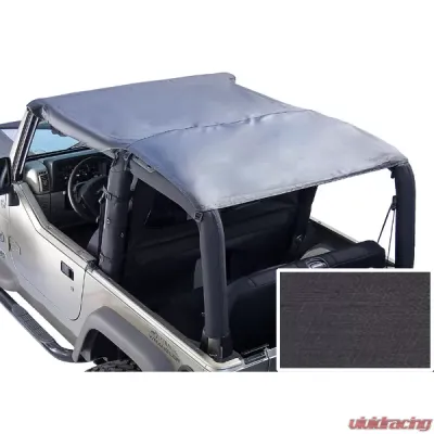 Rugged Ridge Roll Bar Top, Black Denim; 76-91 Jeep CJ7/Wrangler YJ Jeep - 13554.15