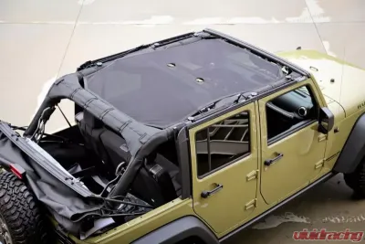 Rugged Ridge Eclipse Sun Shade, Full, Black; 07-18 Jeep Wrangler JKU, 4 Door Jeep Wrangler 2007-2018 - 13579.05