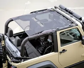 This Full Eclipse Sunshade from Rugged Ridge fits 07-18 Jeep 2-door Wrangler. Jeep Wrangler 2007-2018