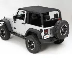 Rugged Ridge Island Top, Mesh, Black; 10-18 Jeep Wrangler JKU, 4 Door Jeep Wrangler 2010-2018