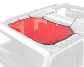 Rugged Ridge Eclipse Sun Shade, Front, Red; Jeep Wrangler JK 2007-2018