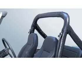 Rugged Ridge Roll Bar Cover Kit, Full, Black Denim; 78-91 Jeep CJ/Wrangler YJ Jeep