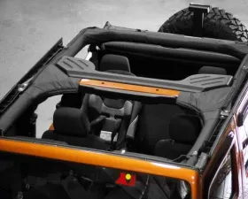Rugged Ridge Roll Bar Cover, Vinyl; 07-18 Jeep Wrangler JKU Jeep Wrangler 2007-2018