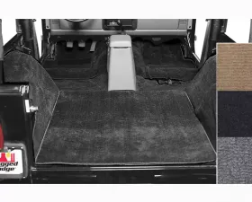Rugged Ridge Deluxe Carpet Kit, Black; 76-95 Jeep CJ/Wrangler YJ Jeep