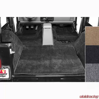 Rugged Ridge Deluxe Carpet Kit, Black; 76-95 Jeep CJ/Wrangler YJ Jeep - 13690.01