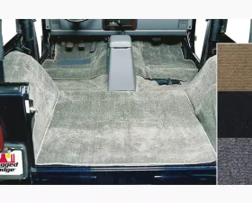 Rugged Ridge Deluxe Carpet Kit, Gray; 76-95 Jeep CJ/Wrangler YJ Jeep
