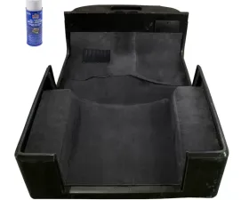 Rugged Ridge Deluxe Carpet Kit, with Adhesive, Gray; 76-95 Jeep CJ/Wrangler YJ Jeep