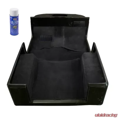 Rugged Ridge Deluxe Carpet Kit, with Adhesive, Black; Jeep Wrangler TJ 1997-2006 - 13696.01