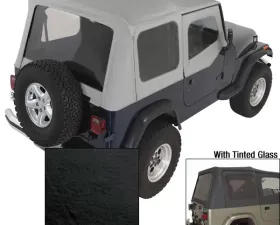 Rugged Ridge Soft Top, Door Skins, Black, Tinted Windows; 88-95 Jeep Wrangler YJ Jeep Wrangler 1988-1995
