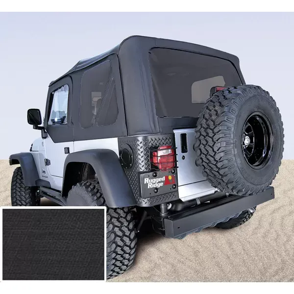 Rugged Ridge Soft Top, No Door Skins, Black, Tinted Windows; 03-06 Jeep Wrangler TJ Jeep Wrangler 2003-2006 - 13710.35