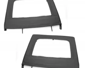 Rugged Ridge Door Kit, Rear, Upper, Black; 07-18 Jeep Wrangler JKU Jeep Wrangler 2007-2018