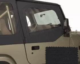 Rugged Ridge Door Skins, Black Diamond; 88-95 Jeep Wrangler YJ Jeep Wrangler 1988-1995